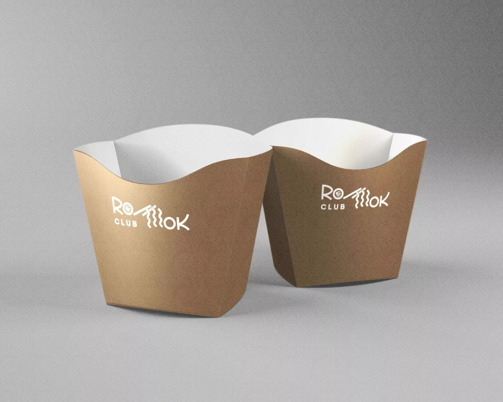 Создание дизайна упаковки суши-бара «Roll Wok Club» в Топках